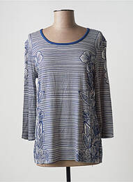 Top țesătură jersey mâneci 3/4 albastru DAMART femme