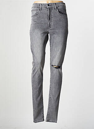 Blugi skinny efect uzat decolorat talie înaltă gri LEVI'S femeie