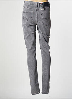 Blugi skinny efect uzat decolorat talie înaltă gri LEVI'S femeie
