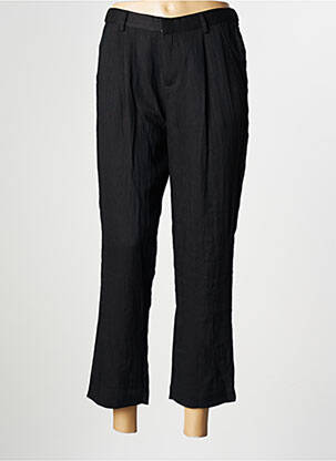 Pantalon 7/8 talie înaltă talie înaltă negru SPARKZ femeie