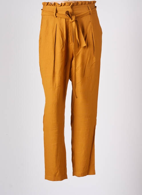 Pantalon drept galben CACHE CACHE femeie