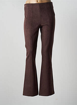 Pantalon evazat elasticitate talie înaltă maro CACHE CACHE femeie