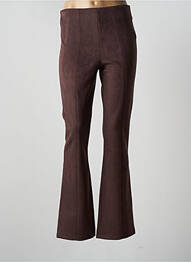 Pantalon evazat elasticitate talie înaltă maro CACHE CACHE femme