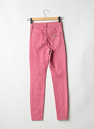 Blugi skinny talie înaltă talie înaltă roz GUESS femeie