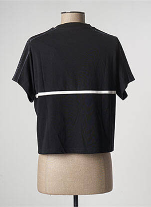 Tricou croială dreaptă mâneci scurte negru KAPPA femeie
