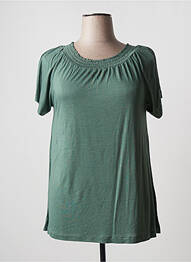 Tricou elasticitate mâneci scurte verde STOOKER femeie