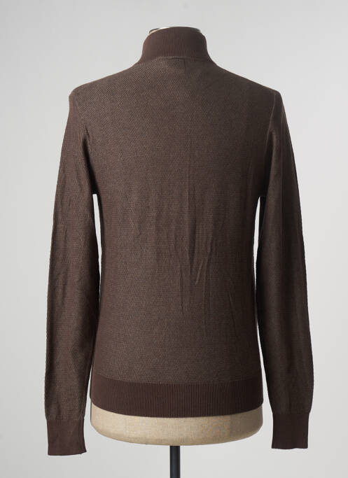 Vestă cu mâneci lungi maro DOPPELGÄNGER bărbat