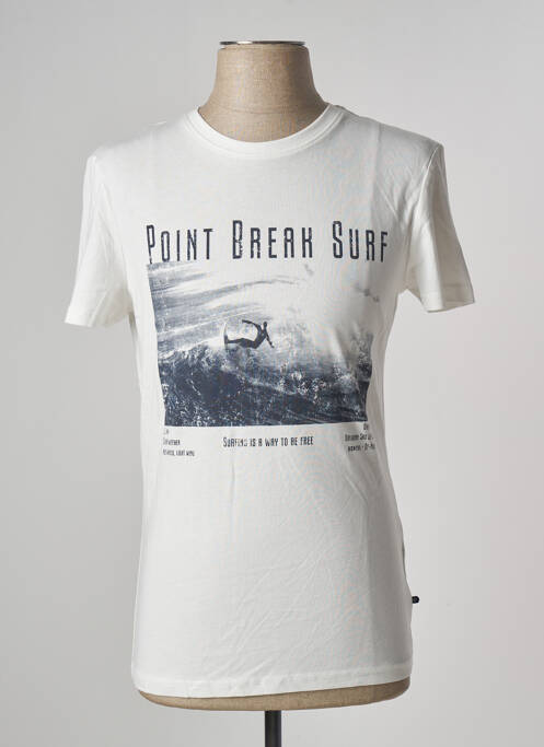 Tricou alb BONOBO bărbat