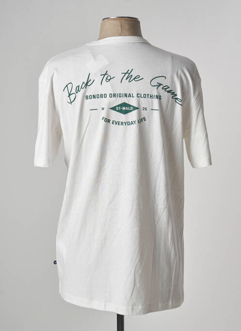 Tricou alb BONOBO bărbat