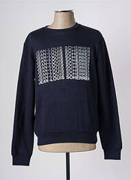 Pulover guler rotund mâneci lungi albastru JEAN-LOUIS SCHERRER homme