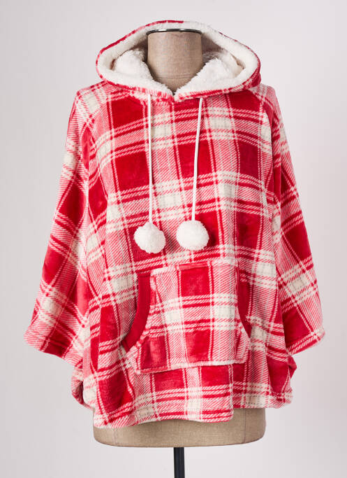 Poncho roșu VALEGE femeie