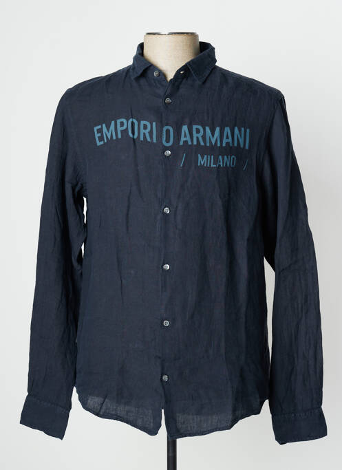 Cămașă cu mâneci lungi albastru EMPORIO ARMANI bărbat