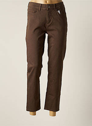 Blugi cu croială dreaptă maro STOOKER femeie