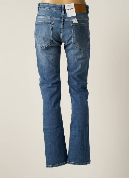 Blugi cu croială dreaptă efect uzat decolorat mărime normală albastru BONOBO femme