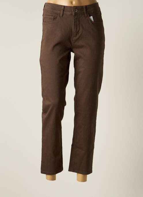 Blugi cu croială dreaptă maro STOOKER femeie