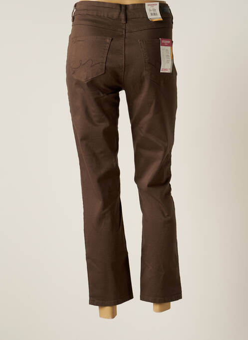 Blugi cu croială dreaptă maro STOOKER femeie