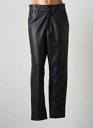 Pantalon drept talie elastică mărime normală negru BONOBO femeie
