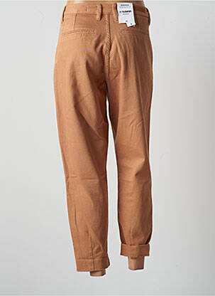 Pantalon chino țesătură poplin mărime normală maro BONOBO femeie