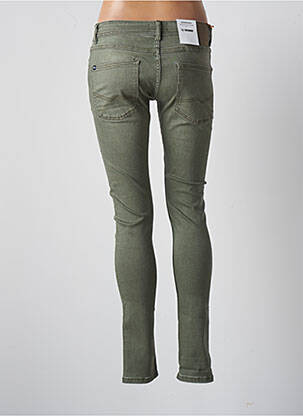 Pantalon slim conic mărime normală verde BONOBO femeie
