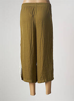 Pantalon larg talie elastică verde UNDIZ femeie