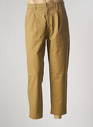 Pantalon 7/8 țesătură poplin mărime normală verde BONOBO bărbat