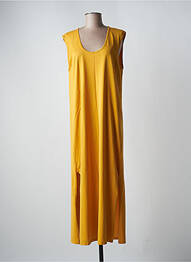 Rochie lungă fără mâneci fără mâneci galben DROLATIC femeie