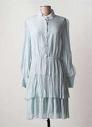 Rochie midi albastru LAUREN VIDAL femeie