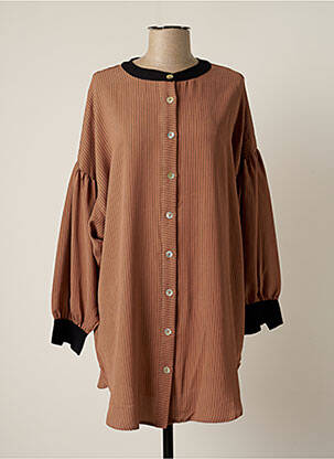 Rochie scurtă maro SKATÏE femeie