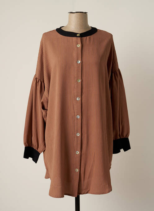 Rochie scurtă maro SKATÏE femeie