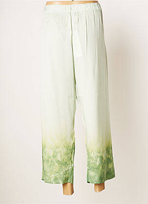 Pantalon 7/8 talie înaltă talie înaltă verde RABENS SALONER femeie