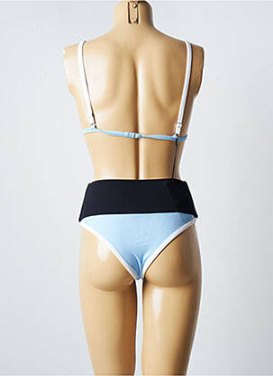 Costum de baie din două piese elasticitate top triunghiuri albastru MR MOOD femeie
