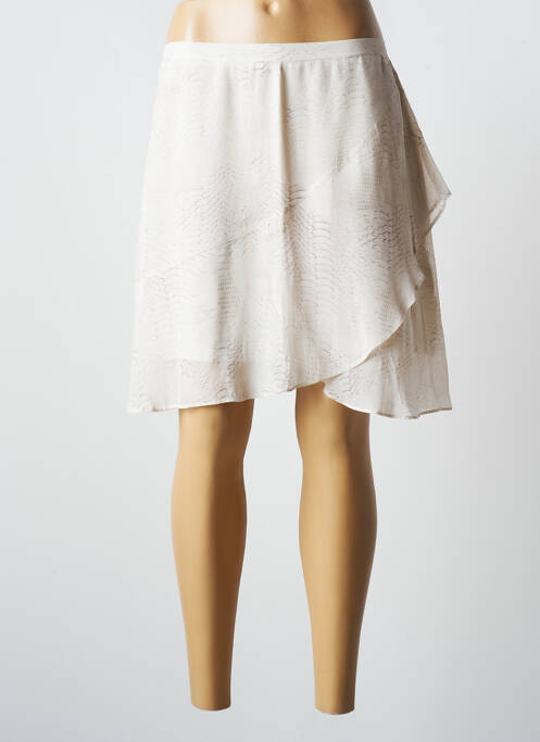 Fustă scurtă bej LAUREN VIDAL femeie