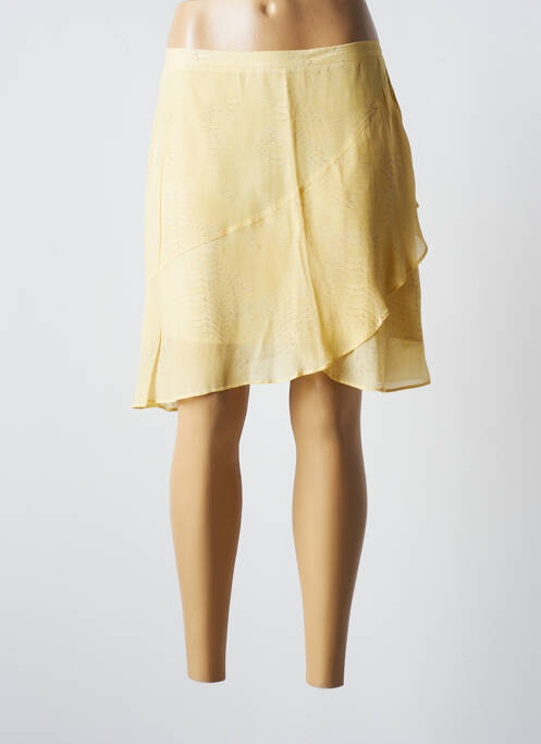 Fustă scurtă galben LAUREN VIDAL femeie
