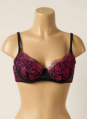 Sutien broderie top sutien modelat negru COTTON CLUB femeie