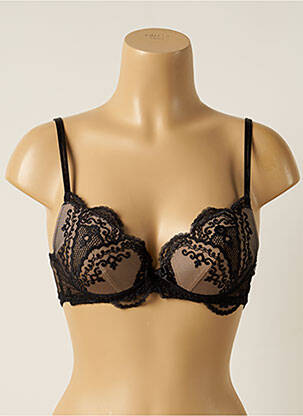 Sutien broderie top sutien modelat negru AMBRA femeie