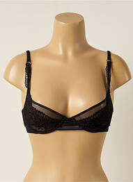 Sutien broderie sutien cupe întregi cu decolteu înalt negru RCRESCENTINI BY COTTON BLUB femeie