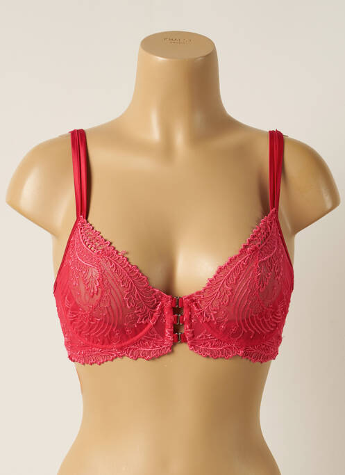 Sutien broderie sutien cupe întregi cu decolteu înalt roz RCRESCENTINI BY COTTON BLUB femme