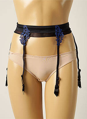 Corset/jartieră efect material satinat negru COTTON CLUB femeie
