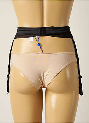 Corset/jartieră efect material satinat negru COTTON CLUB femeie