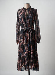 Rochie lungă mâneci lungi mâneci lungi negru MOLLY BRACKEN femeie