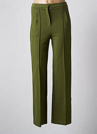 Pantalon drept elasticitate talie înaltă verde KING LOUIE femeie