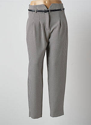 Pantalon 7/8 talie înaltă talie înaltă negru FRACOMINA femeie