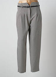 Pantalon 7/8 talie înaltă talie înaltă negru FRACOMINA femeie