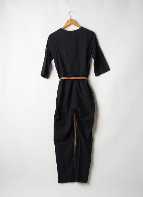 Salopetă-pantalon buzunare mâneci 3/4 negru MOLLY BRACKEN femme