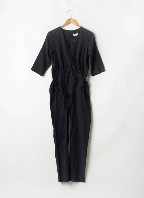 Salopetă-pantalon buzunare mâneci 3/4 negru MOLLY BRACKEN femme