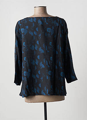 Bluză țesătură poplin mâneci 3/4 negru MES SOEURS ET MOI femeie