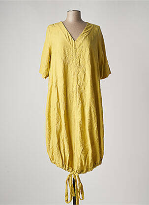 Rochie midi galben GERSHON BRAM femeie