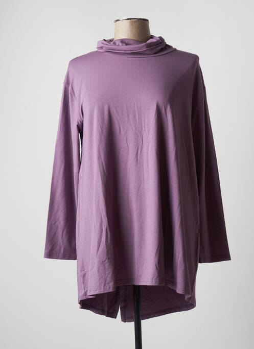 Pulover cu guler înalt violet MASAI femeie