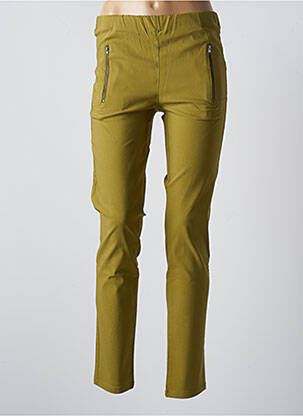 Pantalon slim talie elastică mărime normală verde MASAI femeie