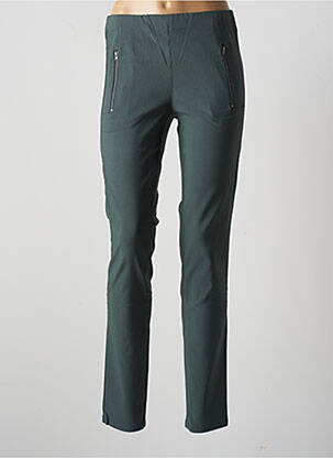 Pantalon slim talie elastică mărime normală verde MASAI femeie